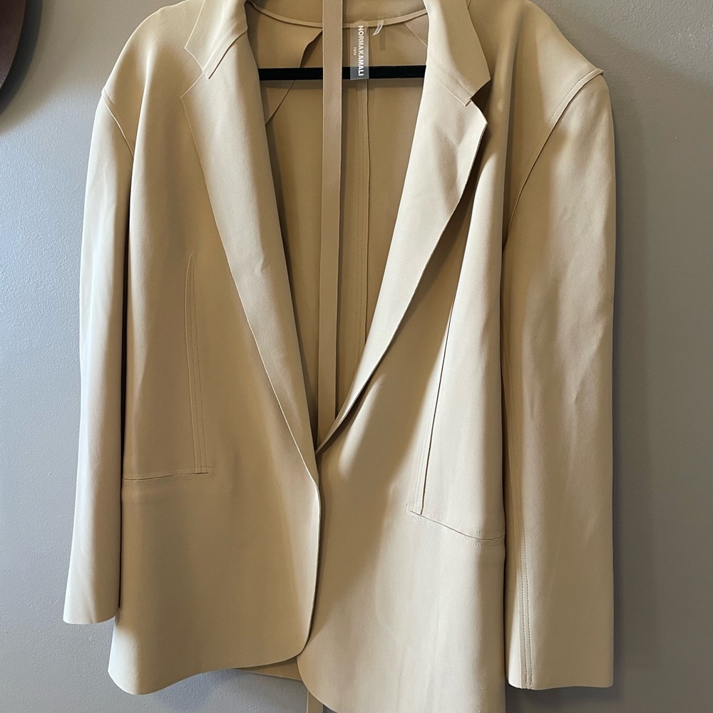 Norma Kamali Classic Sand Blazer